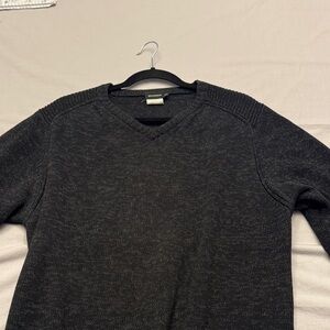 Matinique Charcoal V-Neck Sweater for Men XL